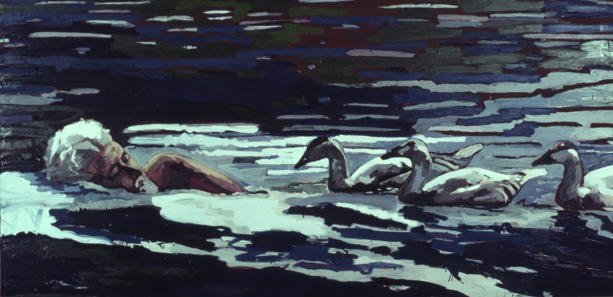 The River:Konrad Lorenz z Goslings autorstwa Peter Wilson