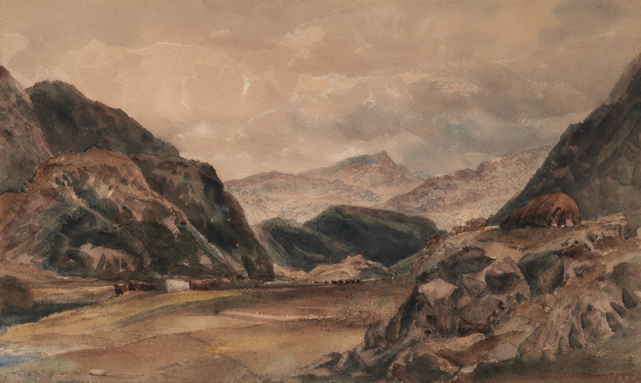 Beddgelert, Północna Walia autorstwa Peter de Wint