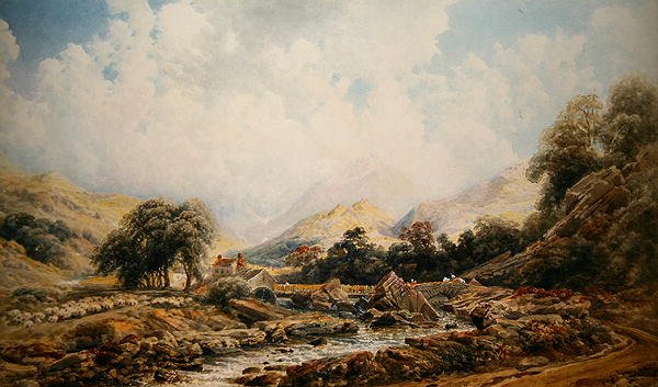 Brougham Mill (akwarela na papierze) autorstwa Peter de Wint