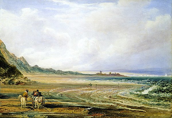 Camber Sands (akwarela na papierze) autorstwa Peter de Wint