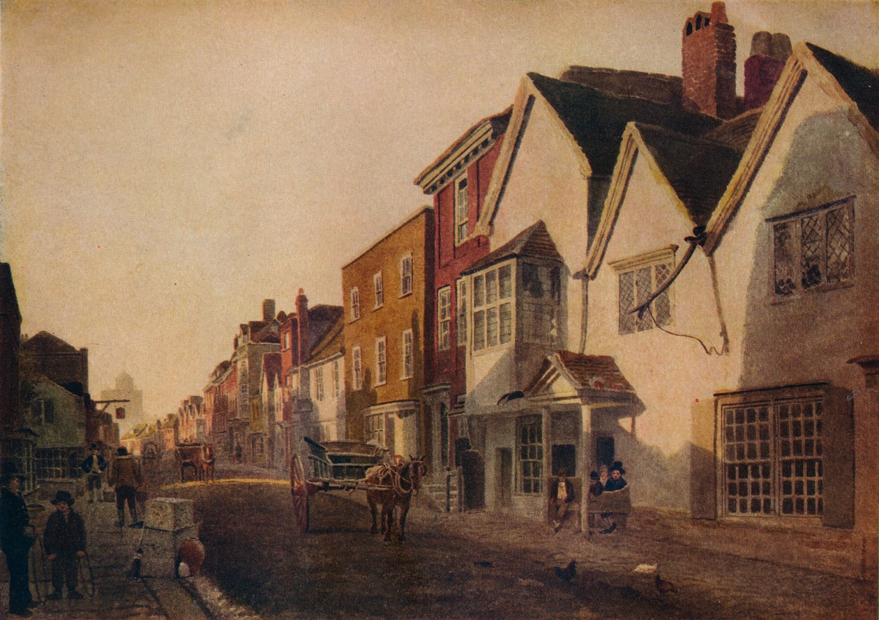 Eton High Street, XIX w., 1924 autorstwa Peter de Wint