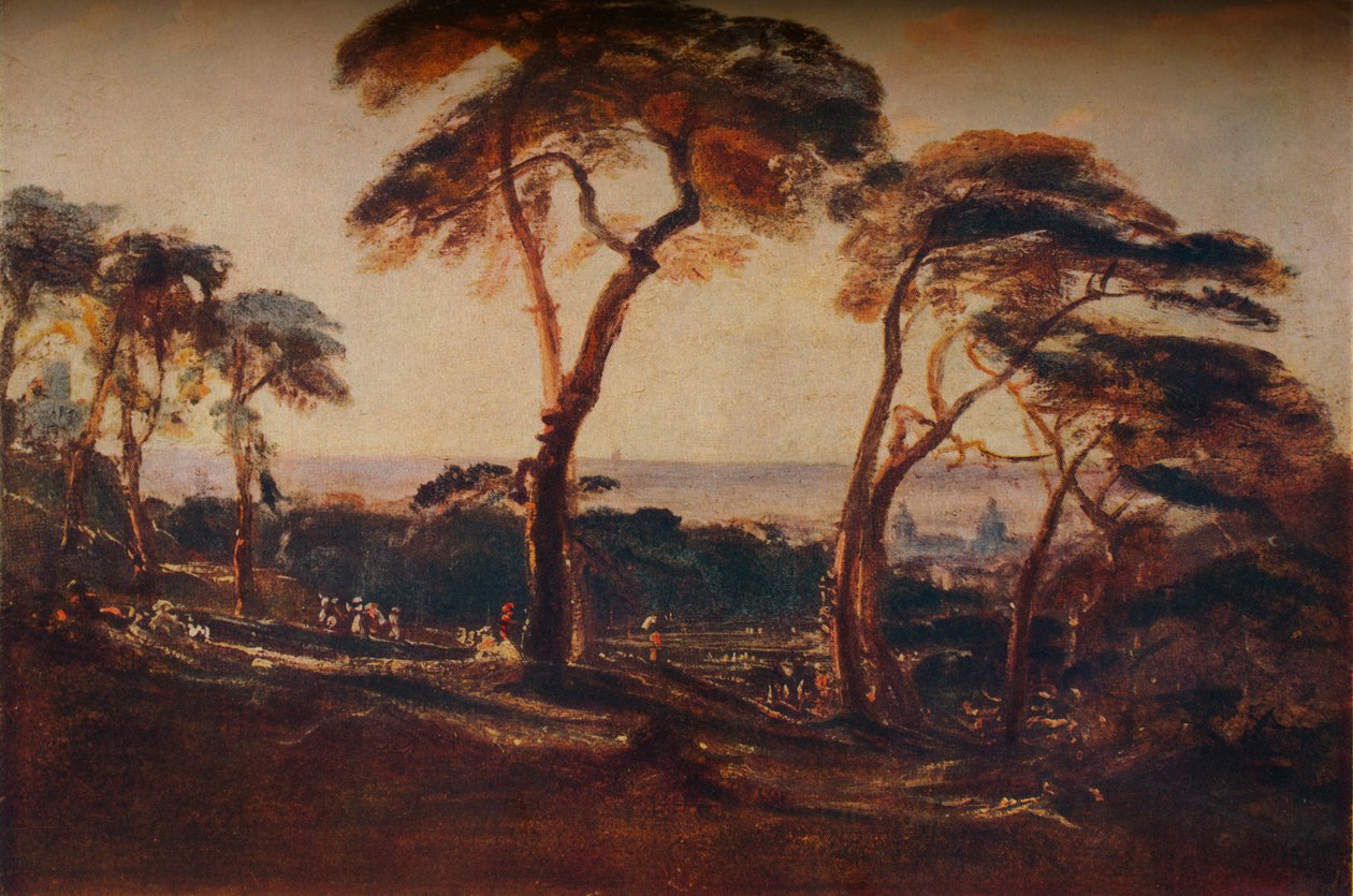 Park Greenwich, ok. 1822 r autorstwa Peter de Wint