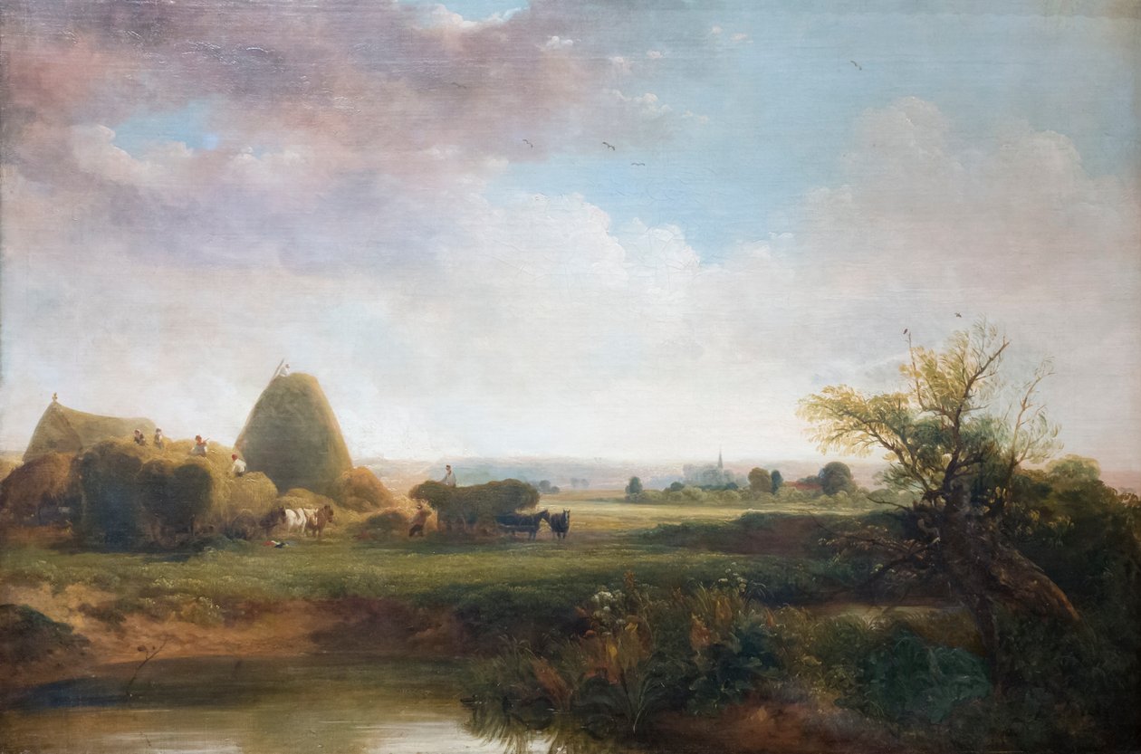 Sianokosy, około 1815-30 (olej na płótnie) autorstwa Peter de Wint