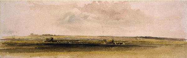 Sianokosy w Lincolnshire Wolds (akwarela na papierze) autorstwa Peter de Wint