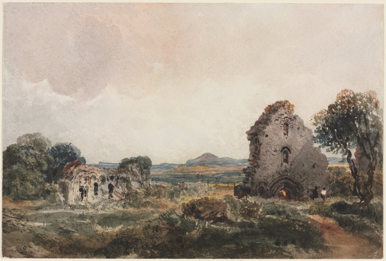 Neath Abbey, c. Lata 40. XIX wieku. autorstwa Peter de Wint