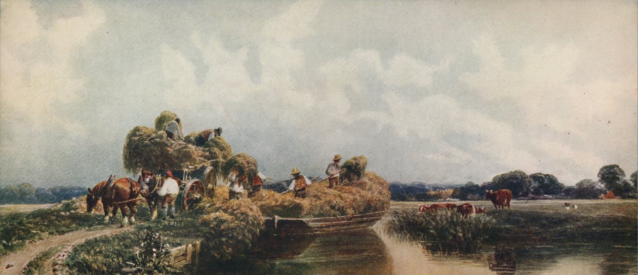 Kanał Rzymski, Lincolnshire, ok. 1840, ok. 1915 r autorstwa Peter de Wint