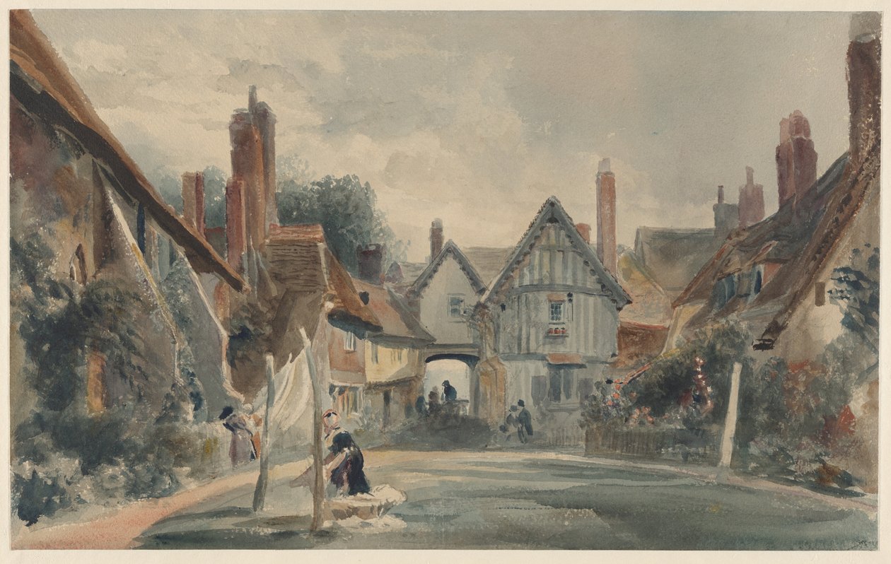 Szpital św. Jana, Canterbury autorstwa Peter de Wint