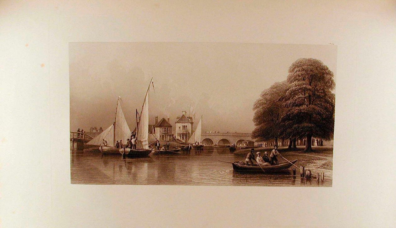Widok na most Folly w roku 1827 autorstwa Peter de Wint