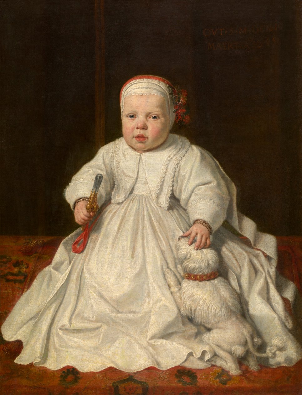 Portret dziecka (olej na płótnie, naklejony na drewno) autorstwa Peter van Lint