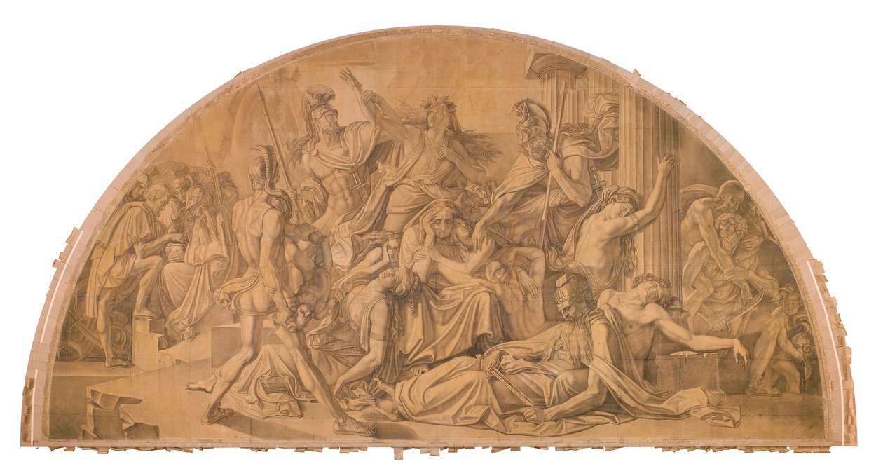 Der Untergang Trojas autorstwa Peter von Cornelius