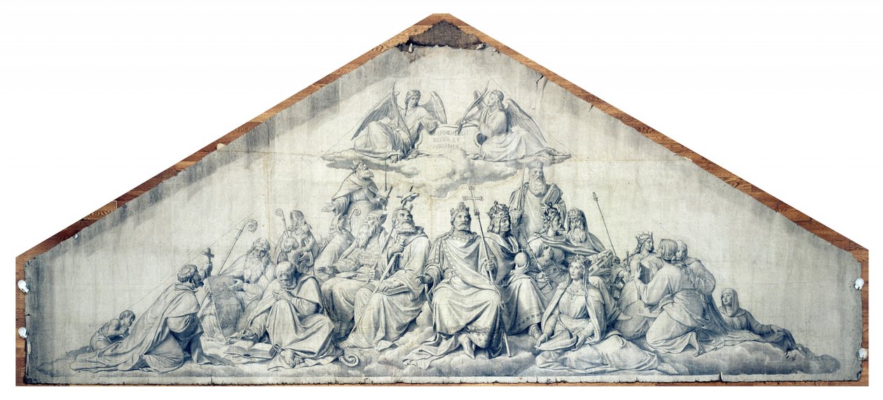 Królestwa chrześcijaństwa, święci królowie i dziewice autorstwa Peter von Cornelius