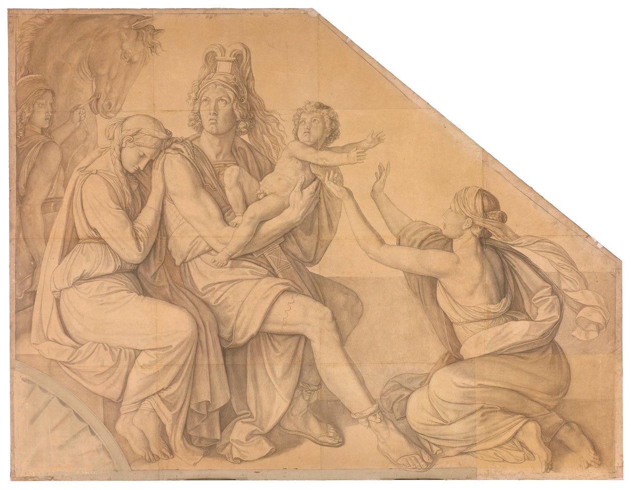 Hektors Abschied von Andromache autorstwa Peter von Cornelius