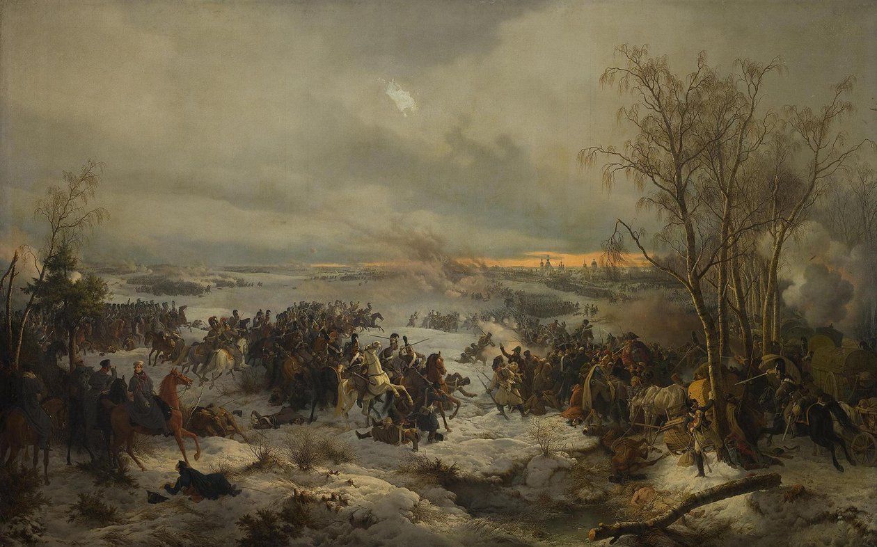 Bitwa pod Krasnojem Krasnym 17 listopada 1812 r. 1849 r. autorstwa Peter von Hess