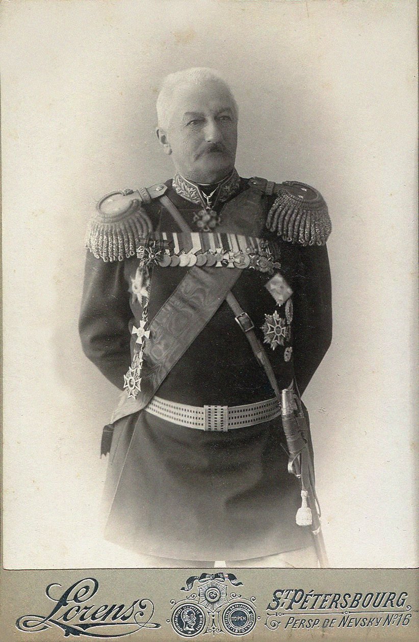 Generał Konstantin Pawłowicz Preżbiano 1840-1905, 1898. autorstwa Petersburg . Photo studio Alfred Lorens