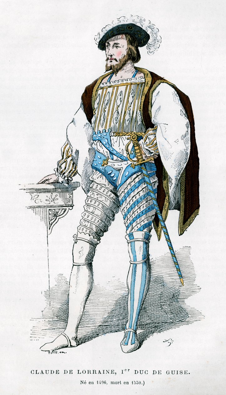 Claude de Lorraine, 1. książę Guise, XVI wiek 1882-1884 autorstwa Petit