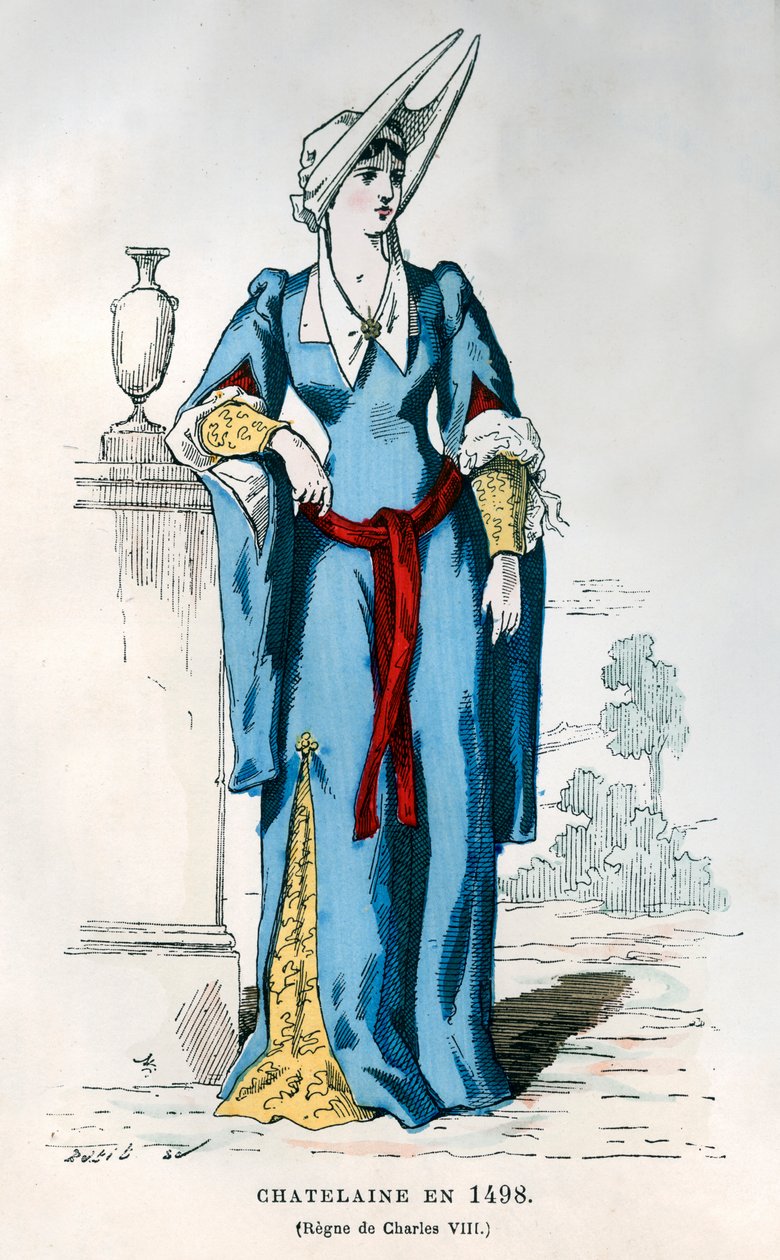 Dama dworu z czasów Karola VIII Francji, 1498 1882-1884. autorstwa Petit