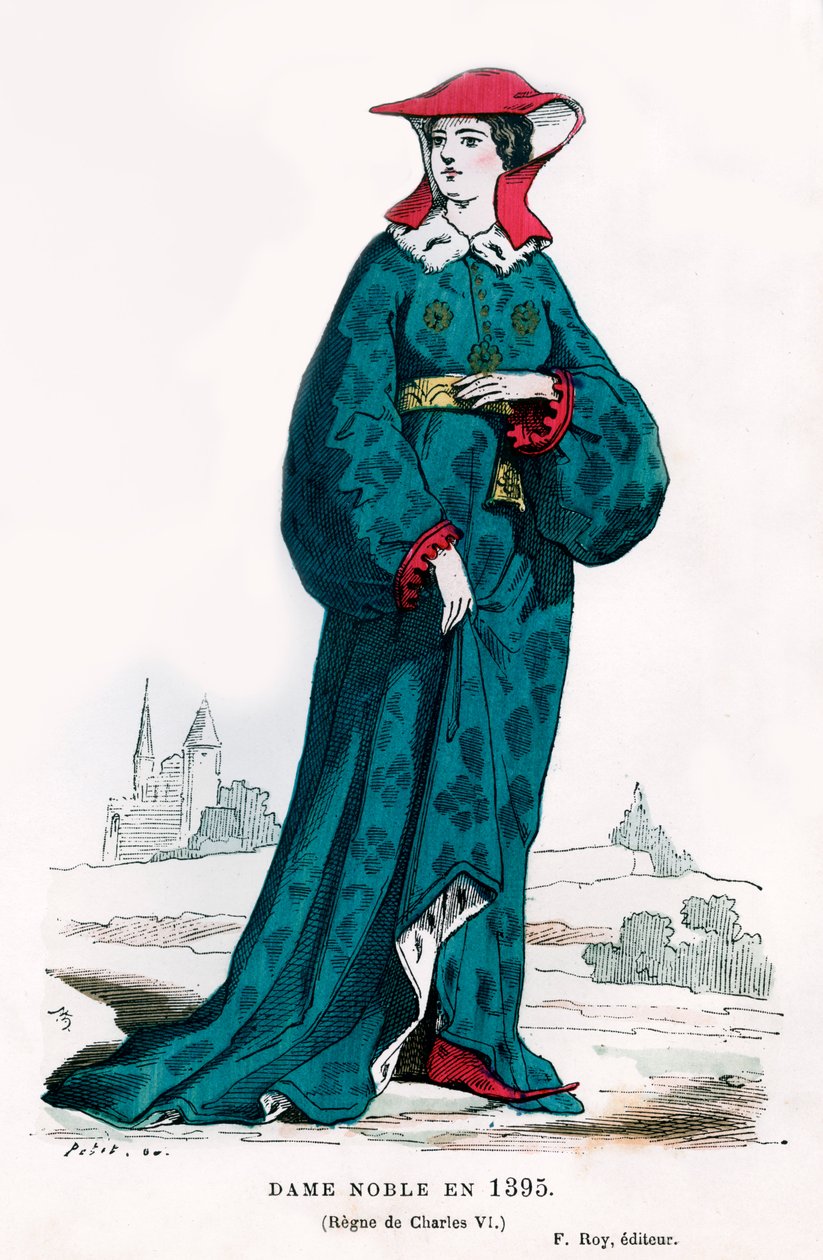 Szlachcianka czasów Karola VI Francji, 1395 1882-1884 autorstwa Petit