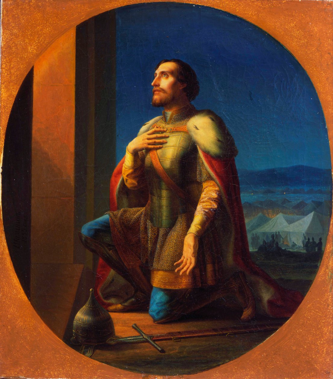 Aleksander Newski, Wielki Książę Nowogrodu i Włodzimierza, 1855 autorstwa Petr Mikhailovich Shamshin