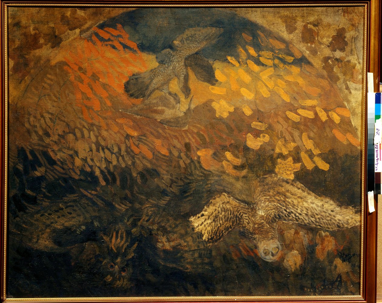 ""La nuit"" (Noc) Peinture de Pyotr Savvich Utkin (1877-1934) Tempera na płótnie 1904 Wym. 103x124 cm Kolekcja prywatna autorstwa Petr Savvic Utkin
