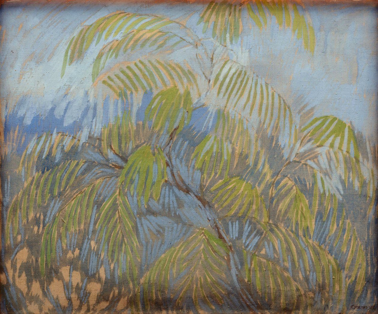Mimosa par Utkin, Piotr Sawicz (1877-1934). olej na płótnie autorstwa Petr Savvic Utkin