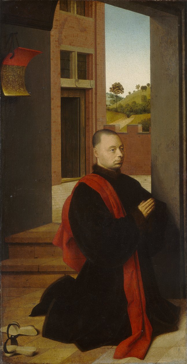 Portret męskiego dawcy, ok. 1455 autorstwa Petrus Christus