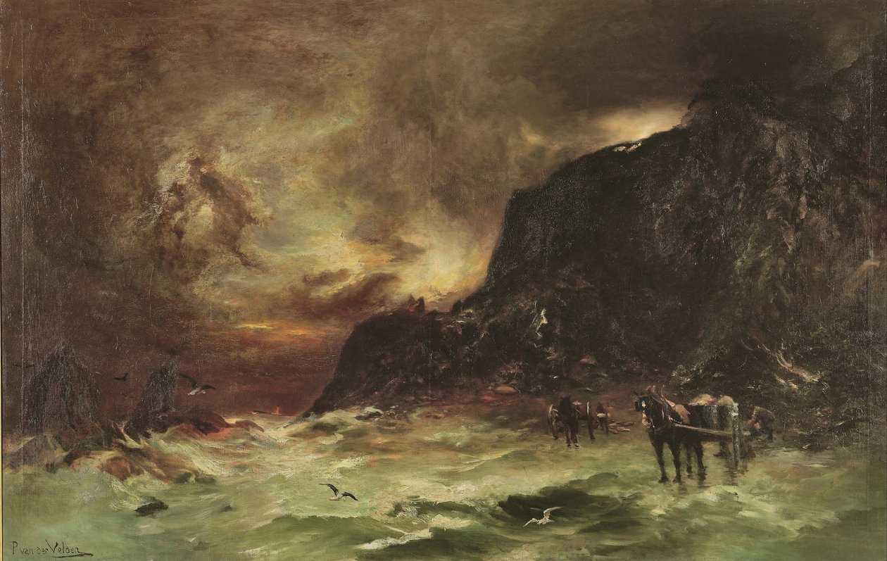 Burza w Wellington Heads autorstwa Petrus van der Velden
