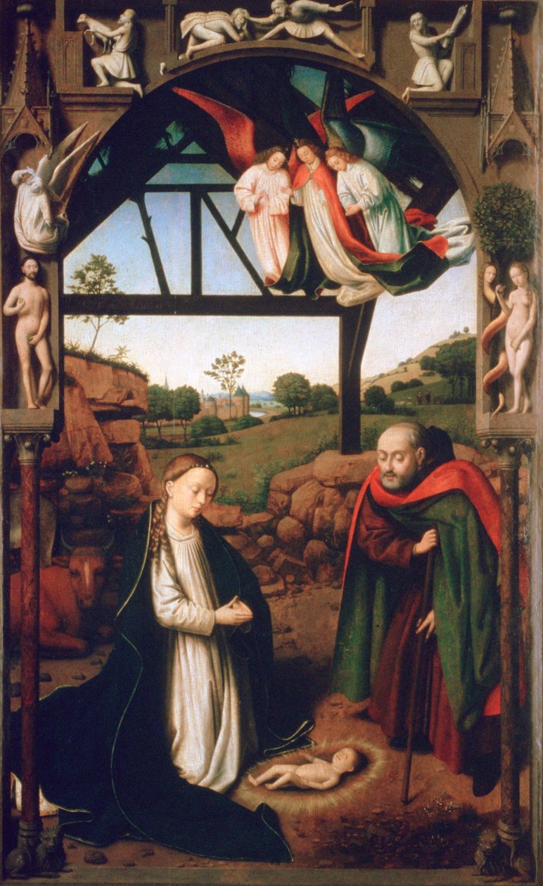 Narodzenia Pańskiego, 1452 autorstwa Petrus Christus