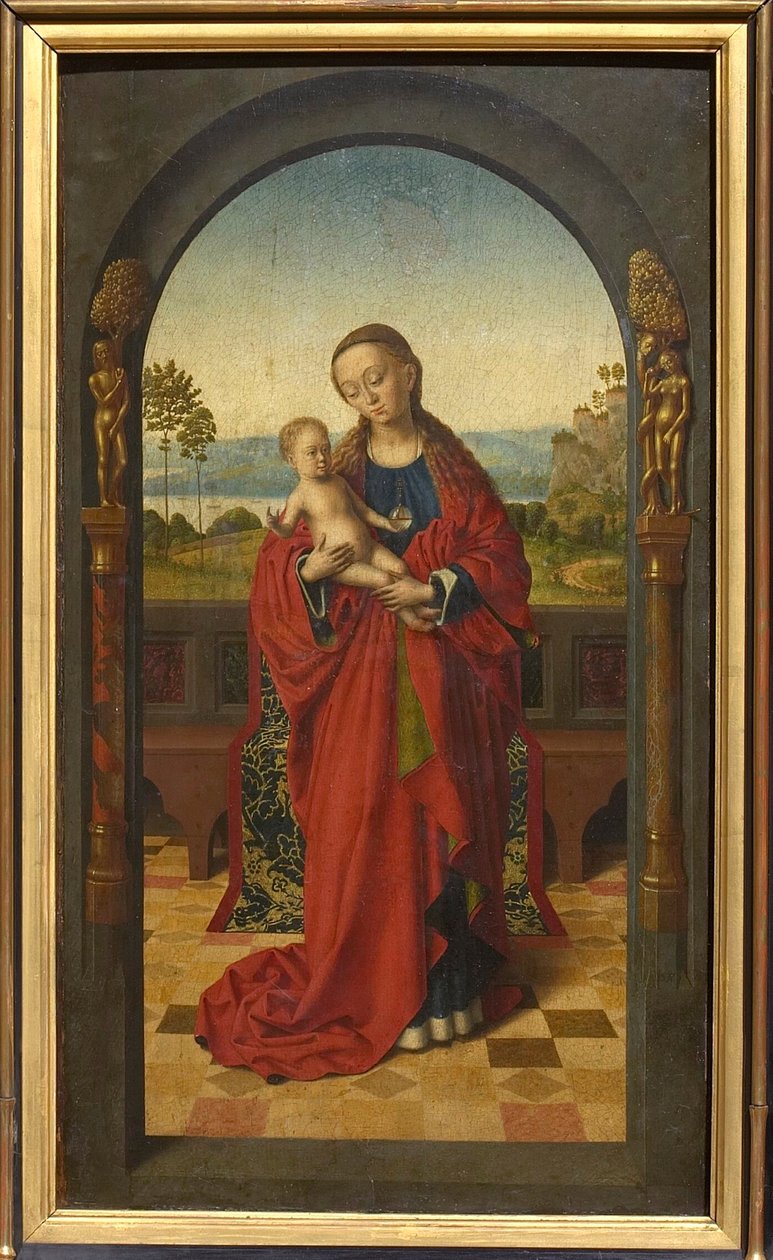 Dziewica z Dzieciątkiem , ok. godz. 1450. autorstwa Petrus Christus