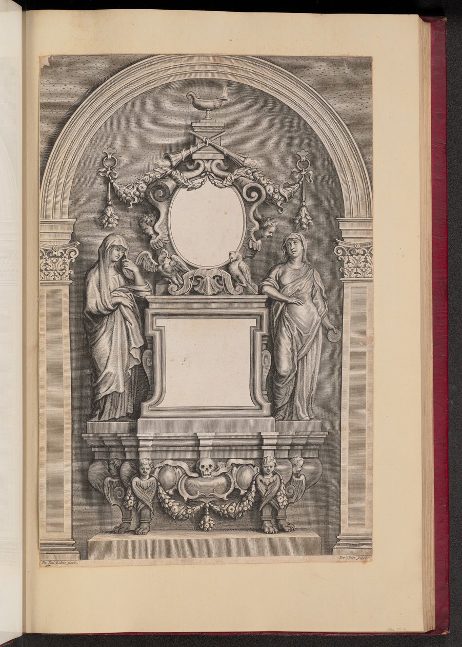 Epitafium Rubensa autorstwa Petrus Clouet after Sir Peter Paul Rubens