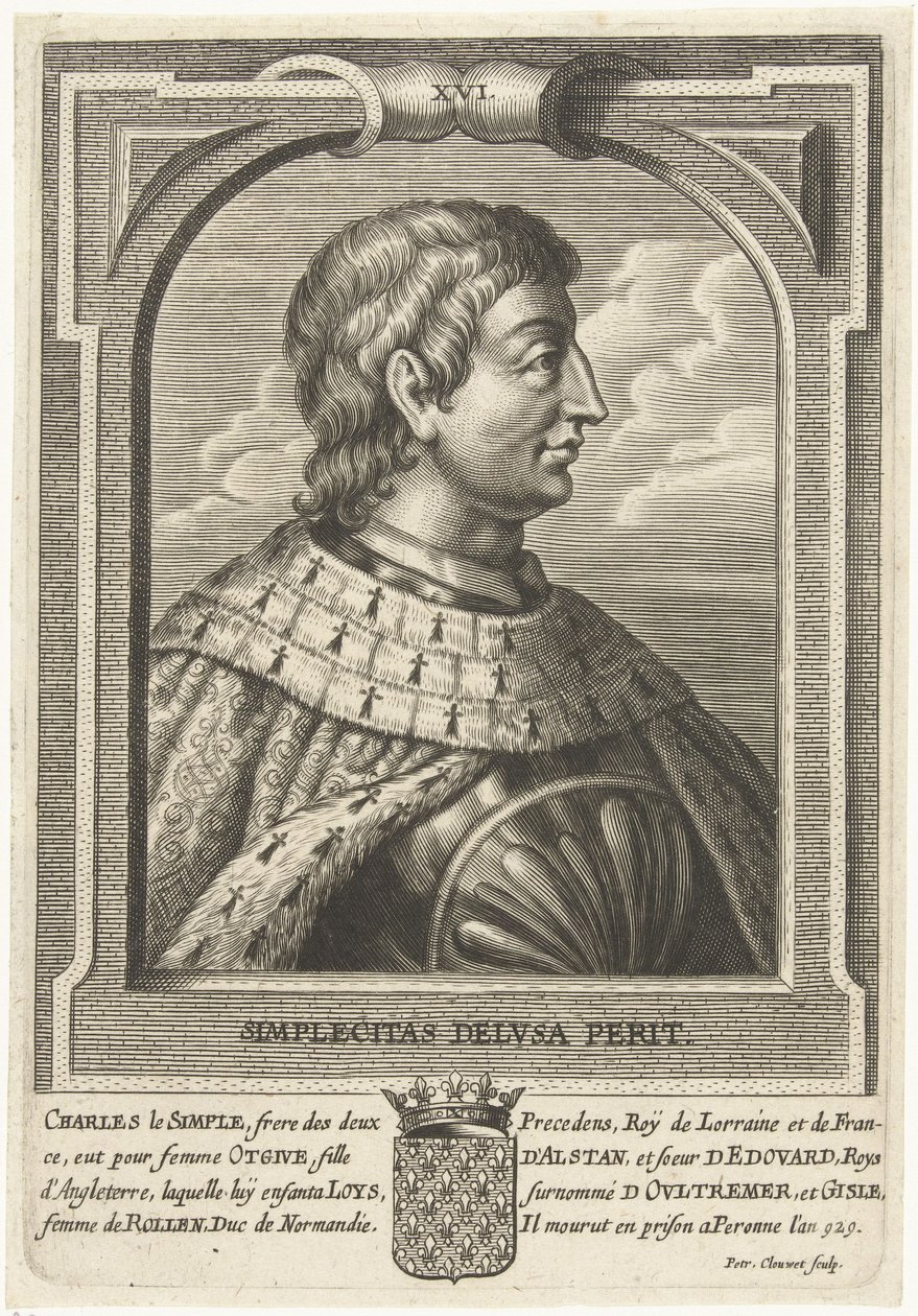 Karol III Francji (879-929) autorstwa Petrus Clouwet