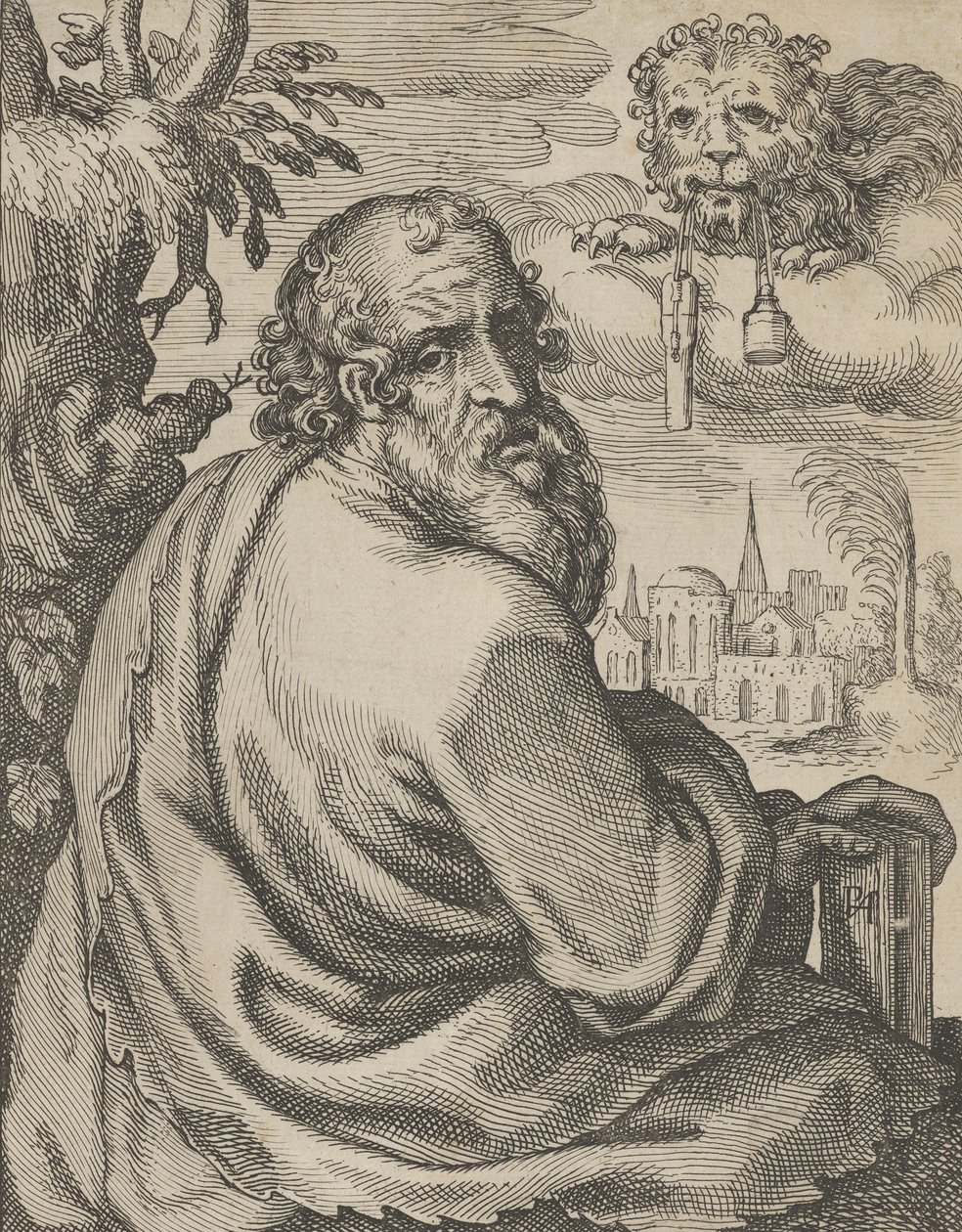 Marka, z Czterech Ewangelistów, 1610-20. autorstwa Petrus Feddes