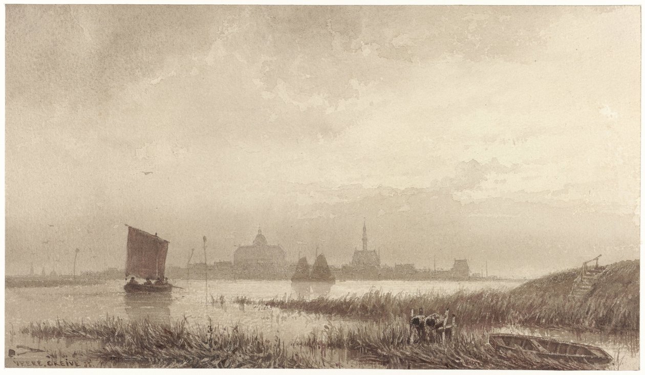 Widok Veere autorstwa Petrus Franciscus Greive