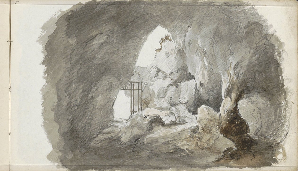 Jaskinia autorstwa Petrus Johannes Schotel