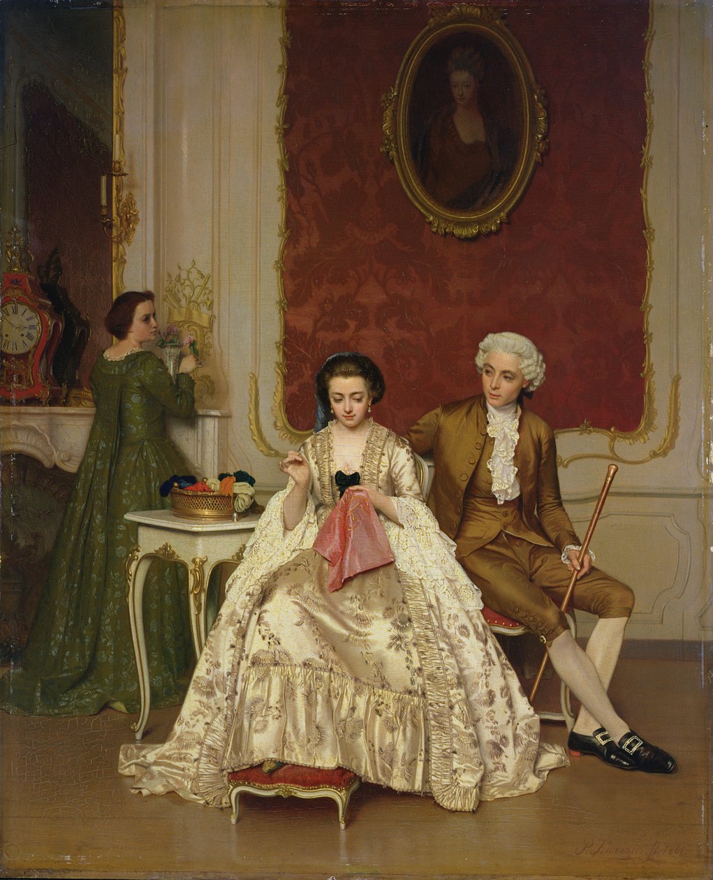 Zazdrość, 1861 autorstwa Petrus Renier Hubertus Knarren