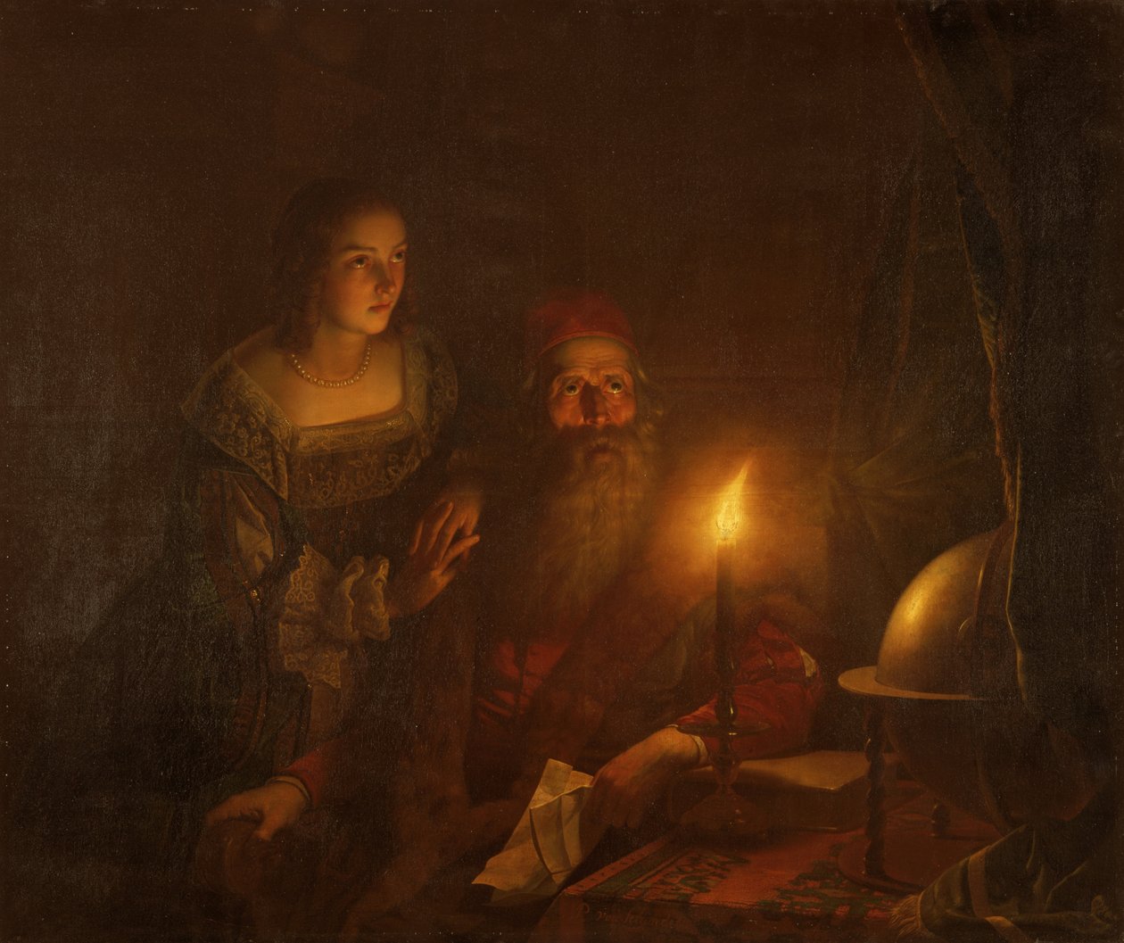 Etienne Van den Bergh fałszywie oskarżony o zdradę (olej na płótnie) autorstwa Petrus van Schendel