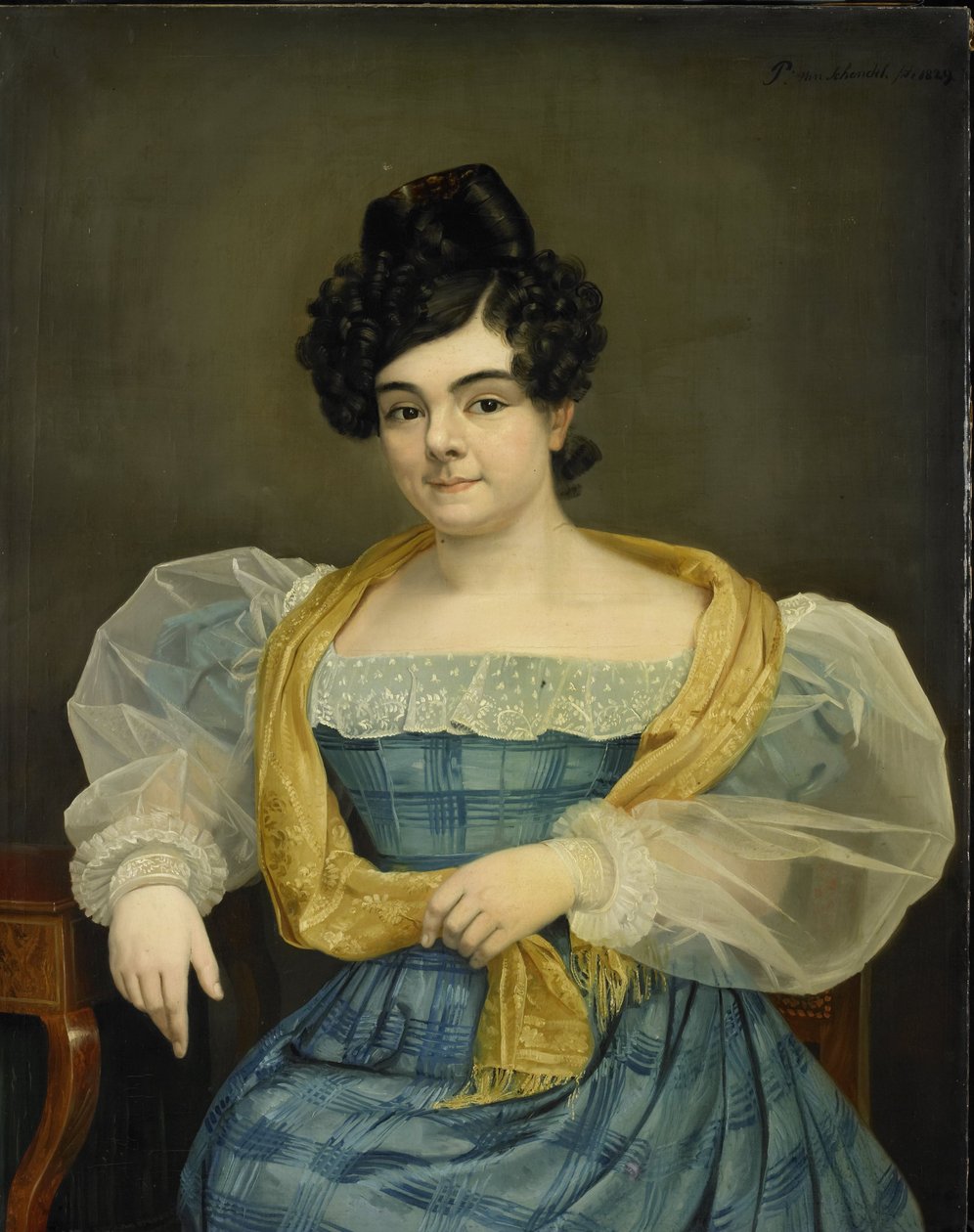 Portret Adriany Johanny van Wijck autorstwa Petrus van Schendel