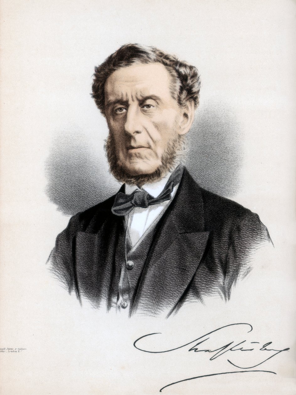 Anthony Ashley Cooper, 7. hrabia Shaftesbury, angielski polityk i filantrop, ok. 1890. autorstwa Petter and Galpin Cassell