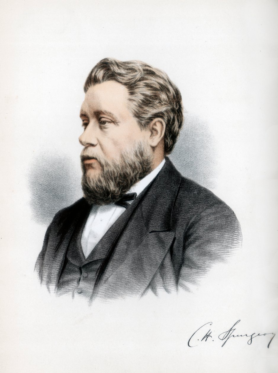 Charles Haddon Spurgeon, brytyjski kaznodzieja baptystów, ok. 1890 r. autorstwa Petter and Galpin Cassell
