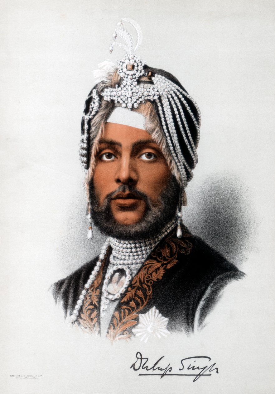 Duleep Singh, władca Sikhów, ok. 1890 r. autorstwa Petter and Galpin Cassell