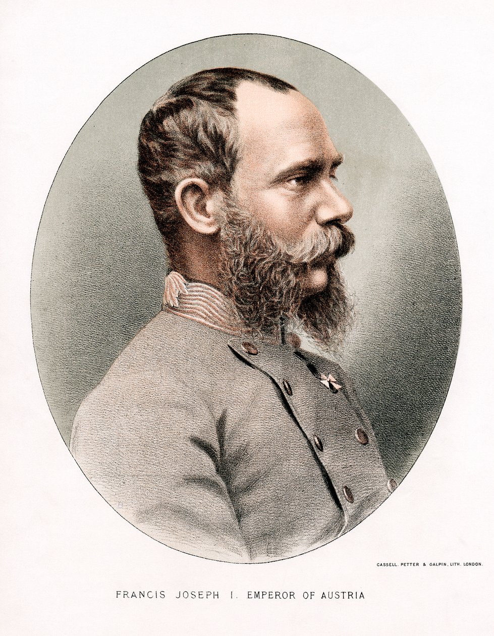 Franciszek Józef, cesarz Austrii, ok. 1880 r. autorstwa Petter and Galpin Cassell