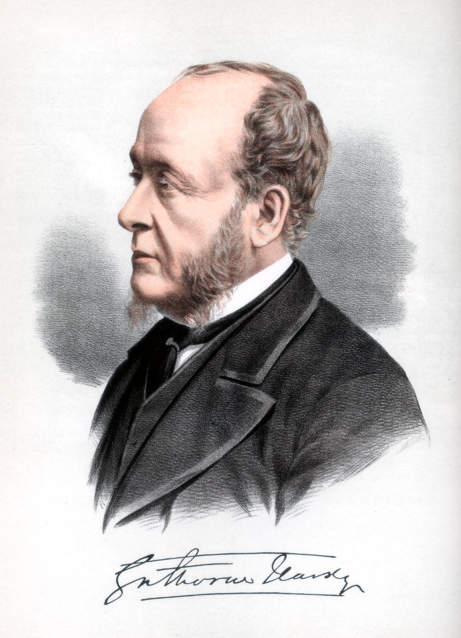 Gathorne Hardy, 1. hrabia Cranbrook, brytyjski konserwatywny polityk, c1890. autorstwa Petter and Galpin Cassell