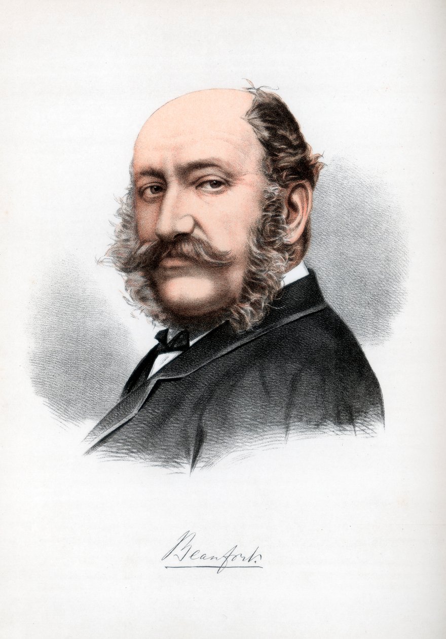 Henry Somerset, 8. książę Beaufort, brytyjski par, żołnierz i polityk, ok. 1890. autorstwa Petter and Galpin Cassell