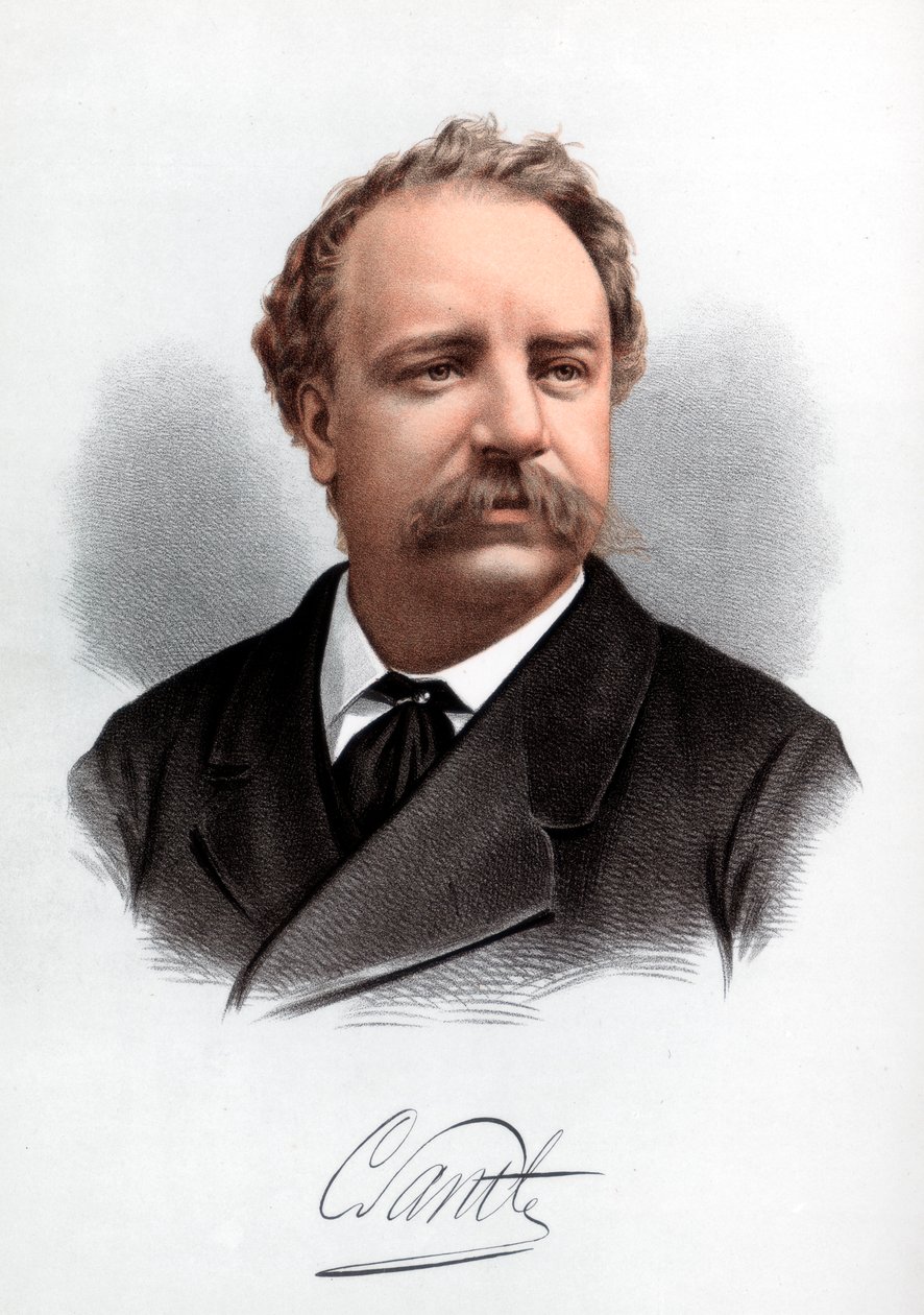 Sir Charles Santley, angielski wokalista, ok. 1890. autorstwa Petter and Galpin Cassell