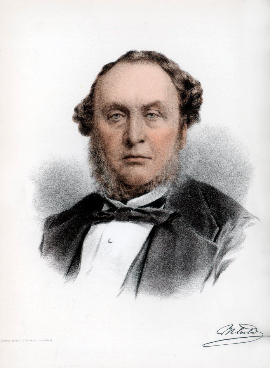 Sir Michael Costa, urodzony we Włoszech brytyjski kompozytor i dyrygent, ok. 1890. autorstwa Petter and Galpin Cassell
