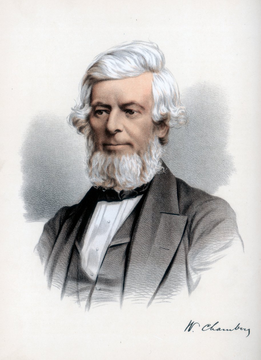 William Chambers z Glenormiston, szkocki wydawca i polityk, c1890. autorstwa Petter and Galpin Cassell