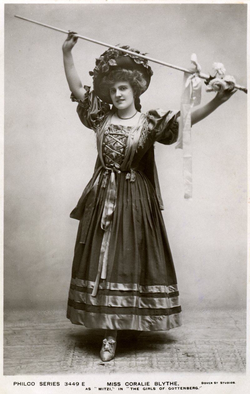 Panna Coralie Blythe jako Mitzi, c1908. autorstwa Philco Publishing Company