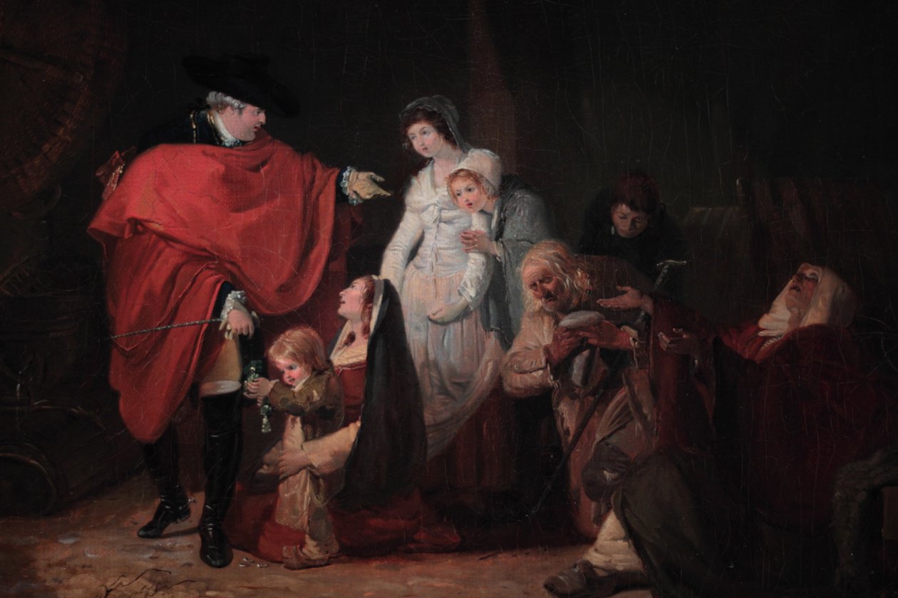 Ludzka cecha Ludwika XVI (szczegół) autorstwa Philibert Louis Debucourt