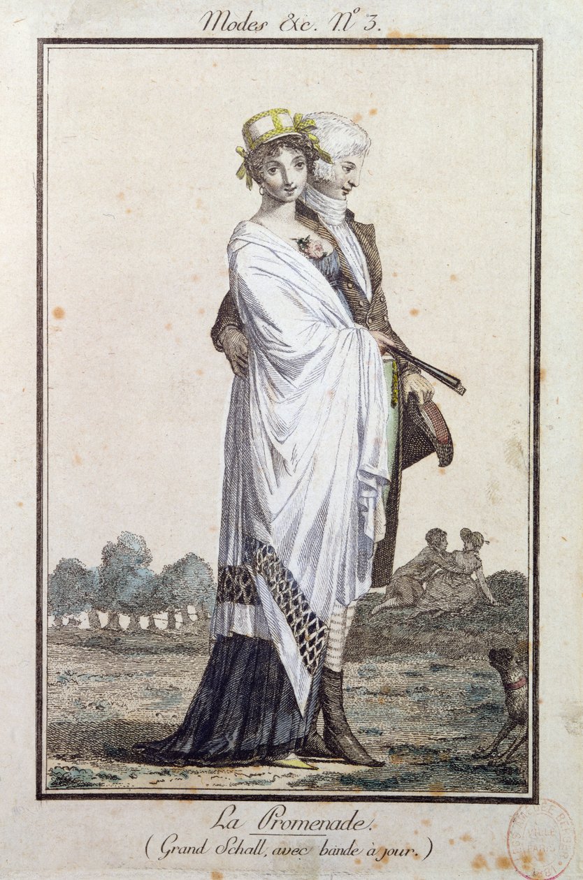 Promenada, ok.1799 autorstwa Philibert Louis Debucourt