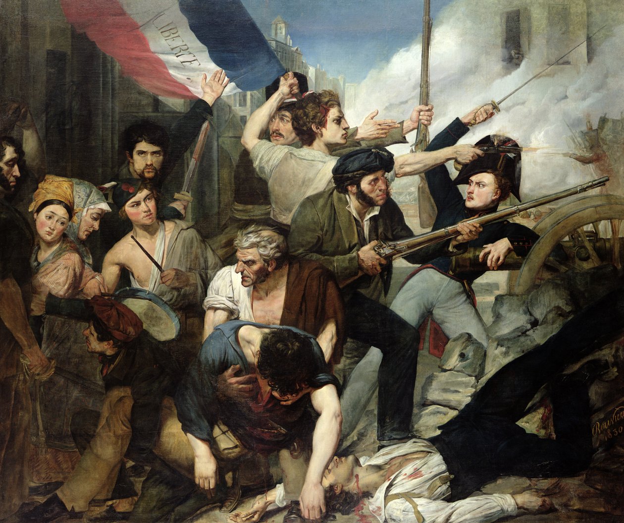 1830 оны хувьсгалын дүр зураг autorstwa Philibert Rouviere