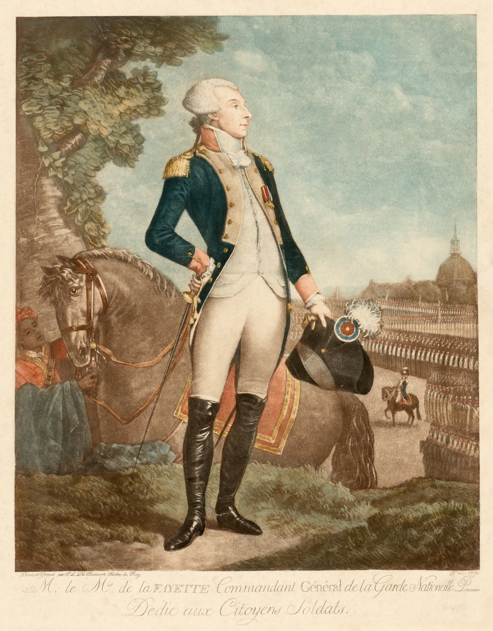 Markiz de Lafayette autorstwa Philibert-Louis Debucourt